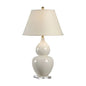 Fulton Vase Cream Crackle Glaze Finish Table Lamp - LOOMLAN - Chelsea House - Table Lamps