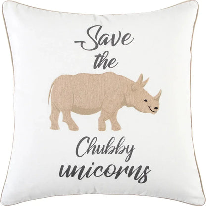 Fun Words Decorative Couch Pillows Down Insert - LOOMLAN - LOOMLAN - Throw Pillows