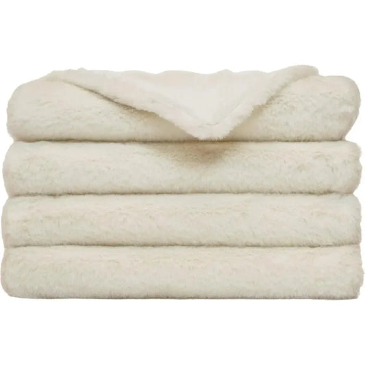 Furocious Corded Throw - Cream - LOOMLAN - D.V. Kap - Throw Blankets