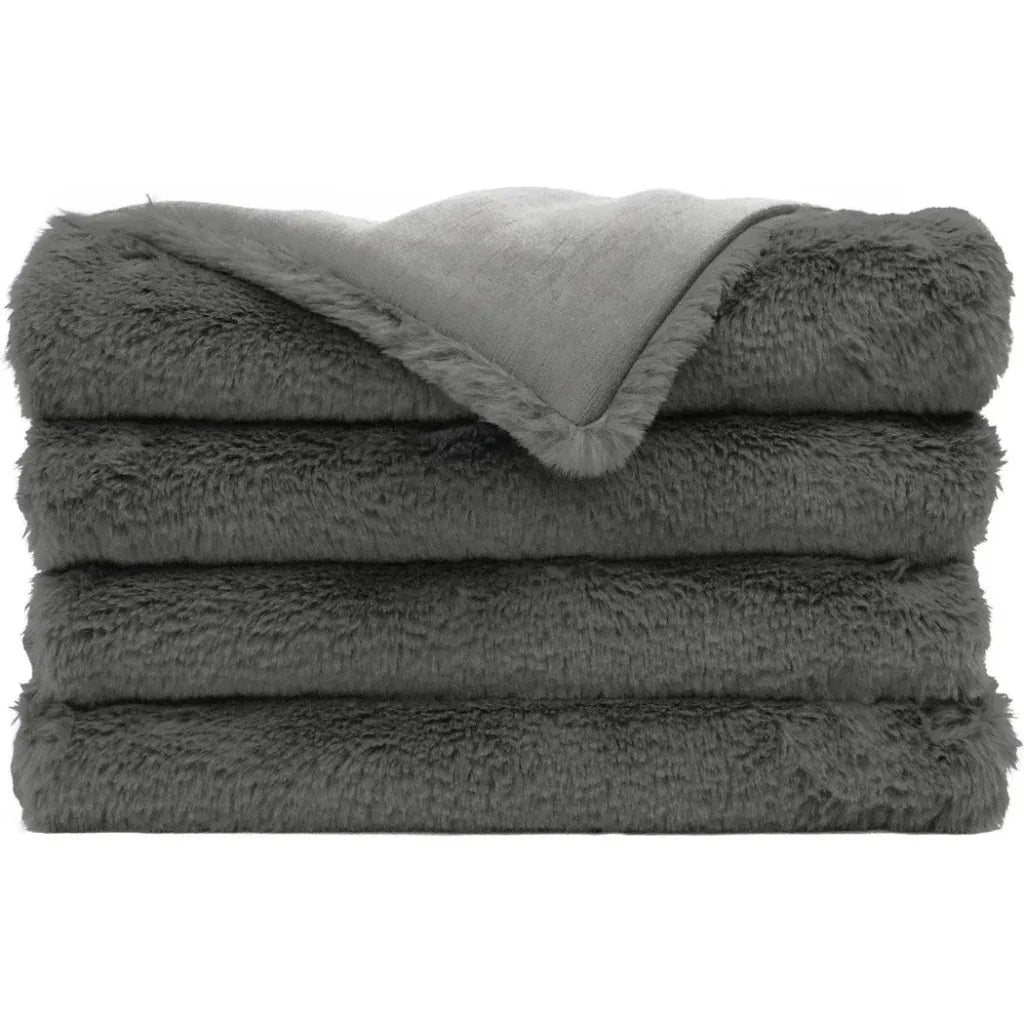 Furocious Corded Throw - Steel - LOOMLAN - D.V. Kap - Throw Blankets