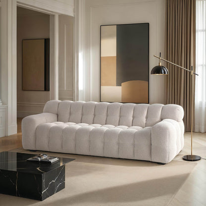 Fusion Off White Soft Fabric Sofa