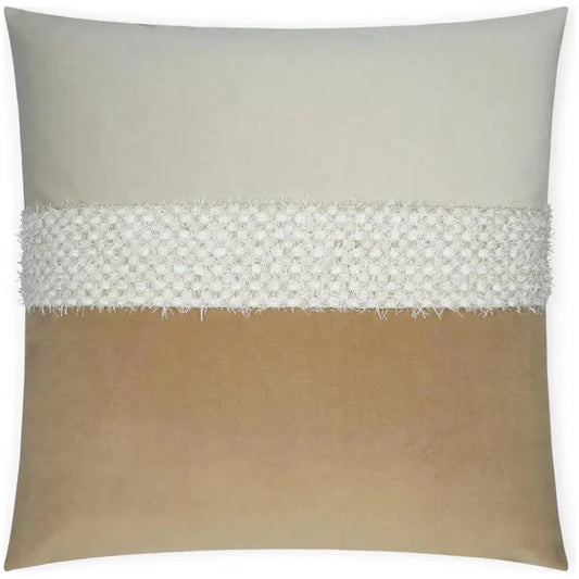 Fuzzy Latte Band Slate Blue Grey Large Throw Pillow - LOOMLAN - D.V. Kap - Throw Pillows