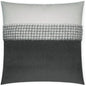 Fuzzy Stone Band Grey White Large Throw Pillow Insert - LOOMLAN - D.V. Kap - Throw Pillows