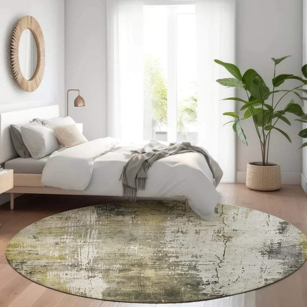 Fyerra Gray Washable Indoor - Outdoor Rug - LOOMLAN - LOOMLAN Rugs - Outdoor Rugs