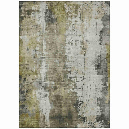 Fyerra Gray Washable Indoor - Outdoor Rug - LOOMLAN - LOOMLAN Rugs - Outdoor Rugs