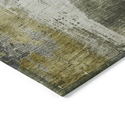 Fyerra Gray Washable Indoor - Outdoor Rug - LOOMLAN - LOOMLAN Rugs - Outdoor Rugs