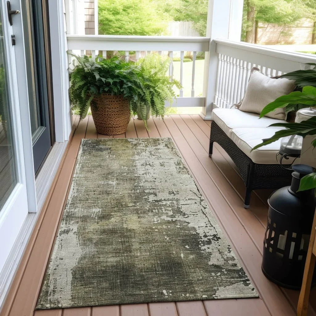 Fyerra Gray Washable Indoor - Outdoor Rug - LOOMLAN - LOOMLAN Rugs - Outdoor Rugs