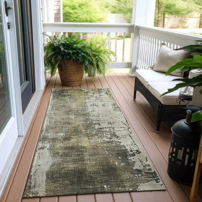 Fyerra Gray Washable Indoor - Outdoor Rug - LOOMLAN - LOOMLAN Rugs - Outdoor Rugs