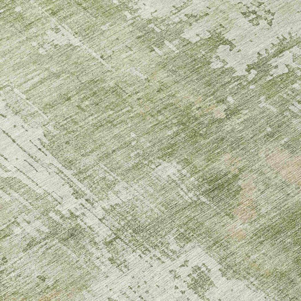 Fyerra Green Washable Indoor - Outdoor Rug - LOOMLAN - LOOMLAN Rugs - Outdoor Rugs