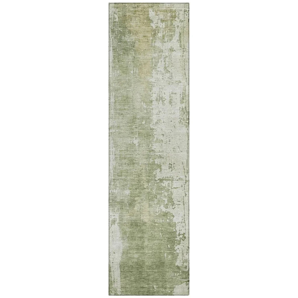 Fyerra Green Washable Indoor - Outdoor Rug - LOOMLAN - LOOMLAN Rugs - Outdoor Rugs