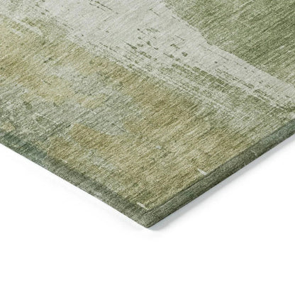 Fyerra Green Washable Indoor - Outdoor Rug - LOOMLAN - LOOMLAN Rugs - Outdoor Rugs