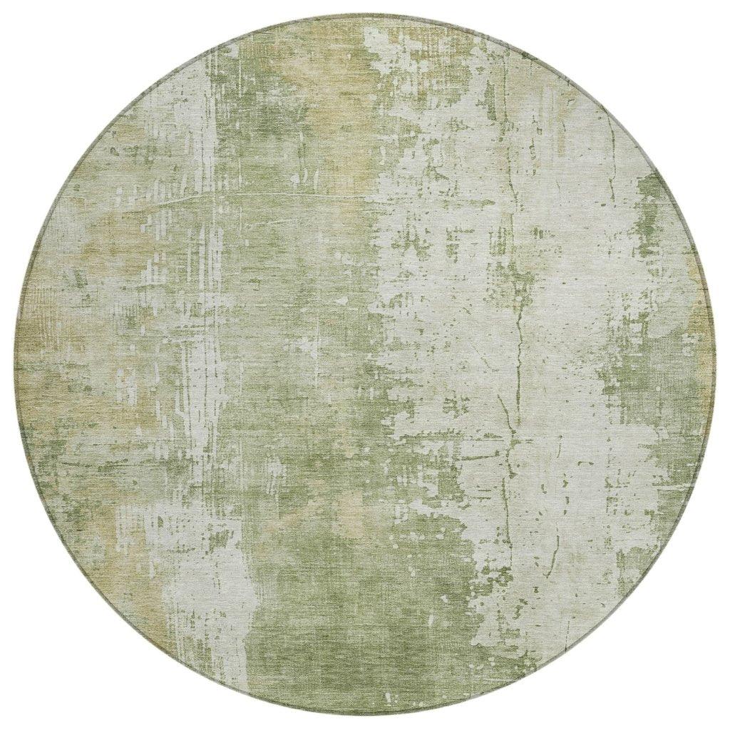 Fyerra Green Washable Indoor - Outdoor Rug - LOOMLAN - LOOMLAN Rugs - Outdoor Rugs