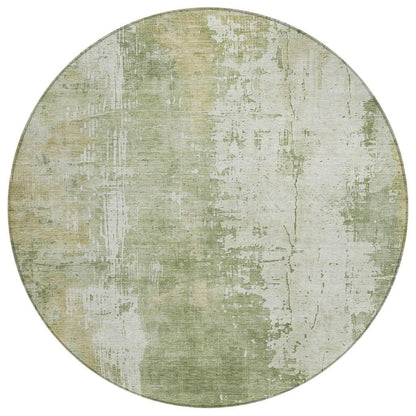 Fyerra Green Washable Indoor - Outdoor Rug - LOOMLAN - LOOMLAN Rugs - Outdoor Rugs
