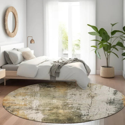 Fyerra Olive Washable Indoor - Outdoor Rug - LOOMLAN - LOOMLAN Rugs - Outdoor Rugs