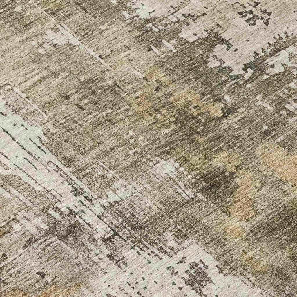 Fyerra Olive Washable Indoor - Outdoor Rug - LOOMLAN - LOOMLAN Rugs - Outdoor Rugs