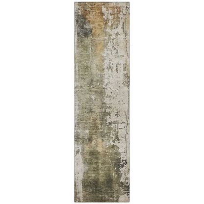 Fyerra Olive Washable Indoor - Outdoor Rug - LOOMLAN - LOOMLAN Rugs - Outdoor Rugs