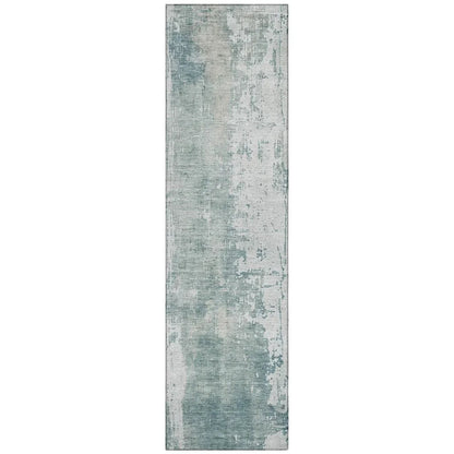 Fyerra Teal Washable Indoor - Outdoor Rug - LOOMLAN - LOOMLAN Rugs - Outdoor Rugs