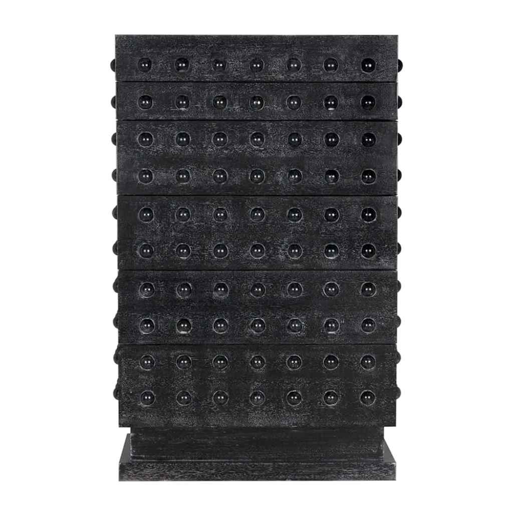 Didier Five Drawers Black Chest