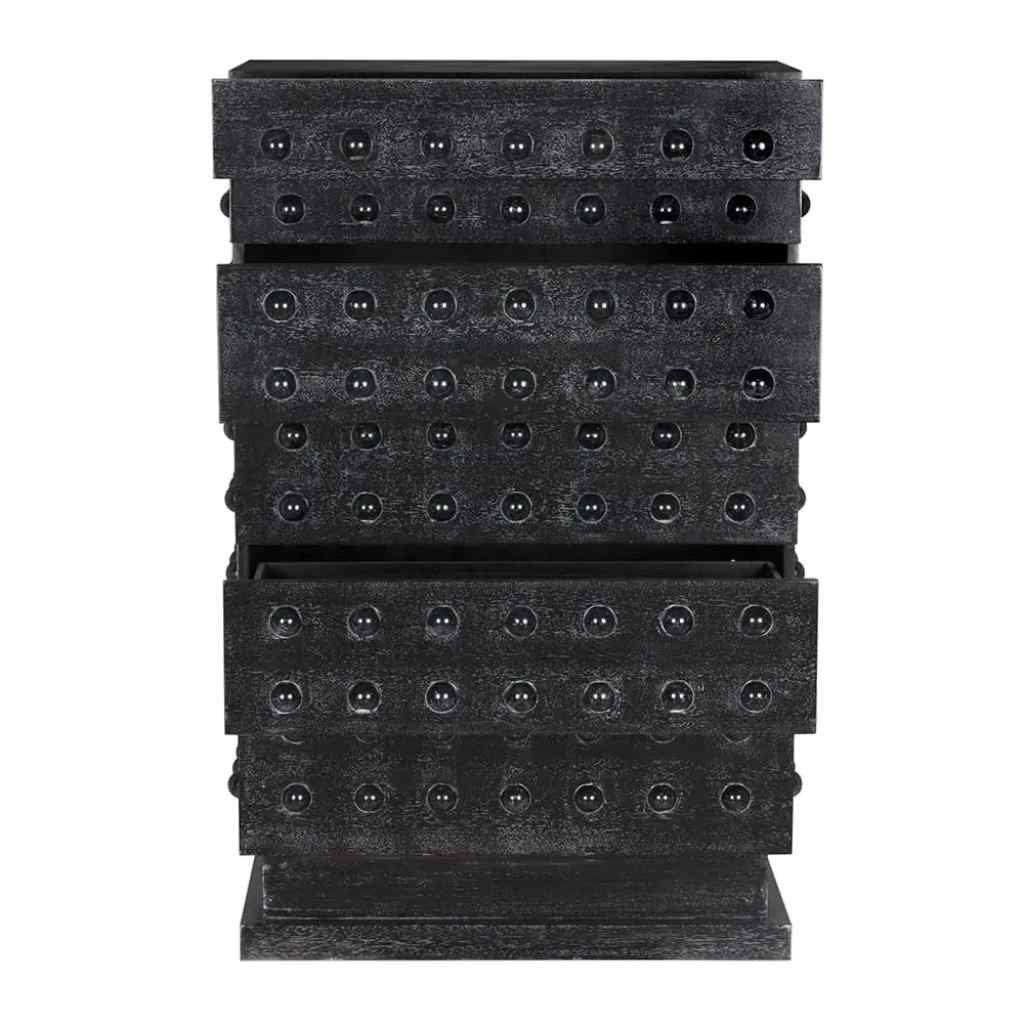 Didier Five Drawers Black Chest