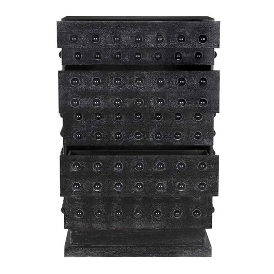 Didier Five Drawers Black Chest