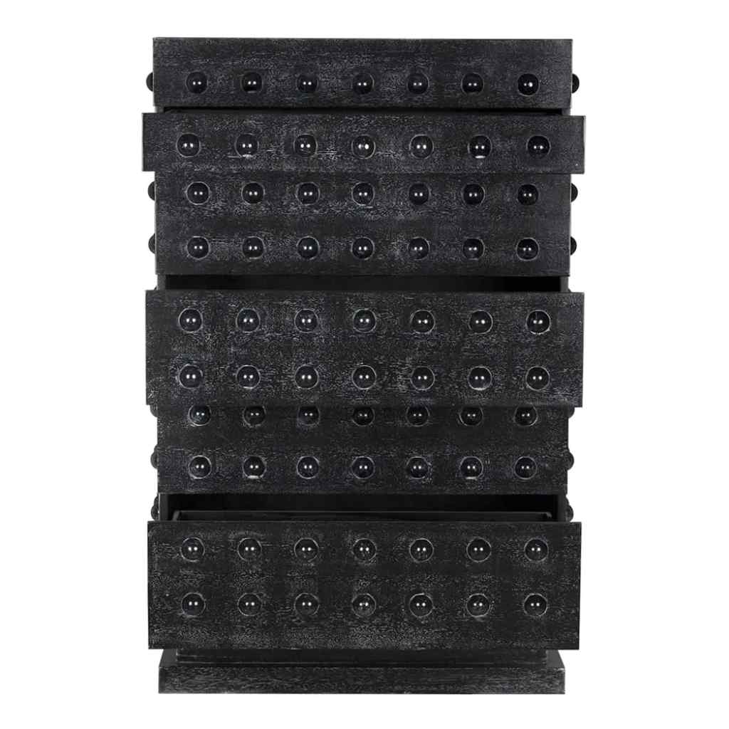 Didier Five Drawers Black Chest