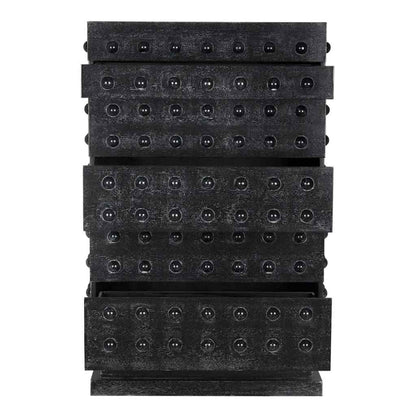 Didier Five Drawers Black Chest