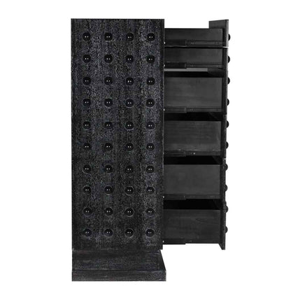 Didier Five Drawers Black Chest