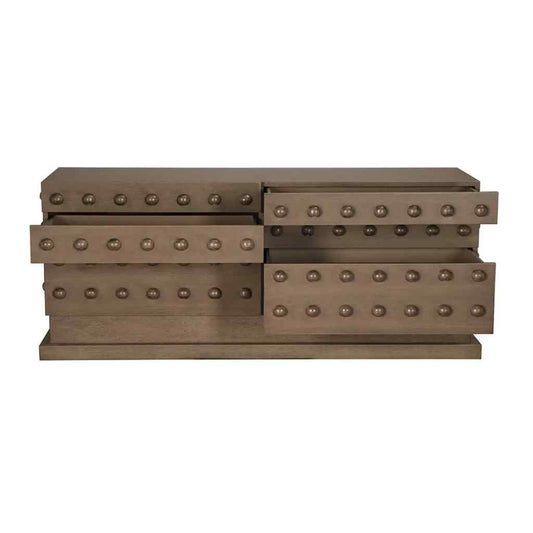 Didier Six Drawers Wood Sideboard