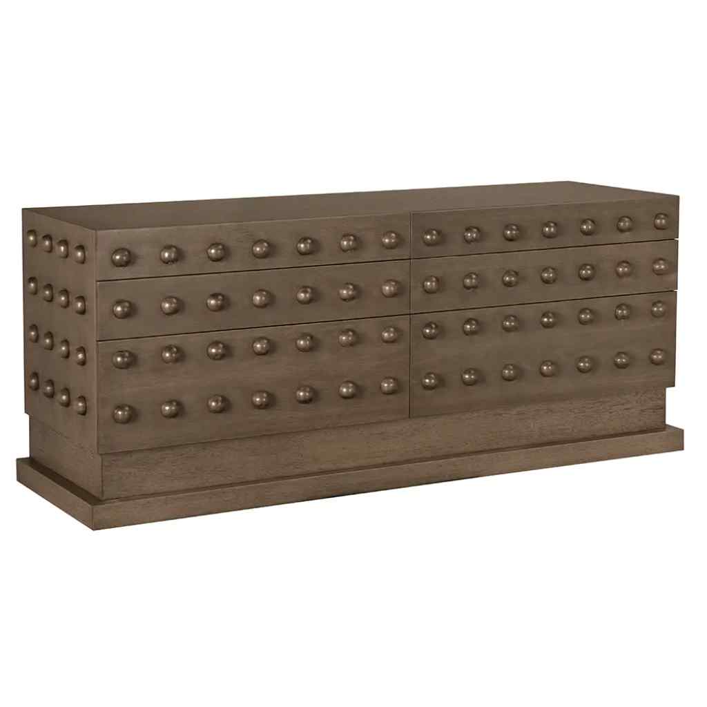 Didier Six Drawers Wood Sideboard