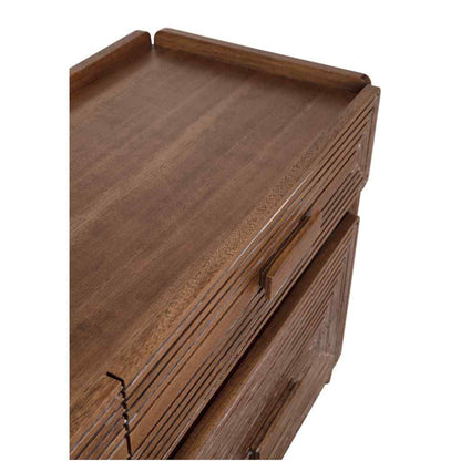 Savino Four Drawers Wood Sideboard