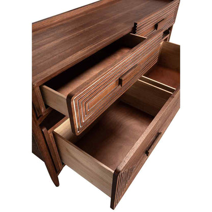 Savino Four Drawers Wood Sideboard