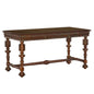 Portuguese Hand Rubbed Brown Wood Desk