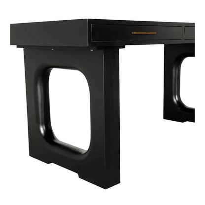 Kirk Three Drawers Wood Desk