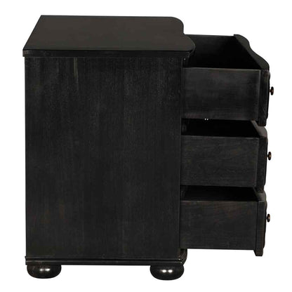 Lauren Three Drawers Wood Dresser