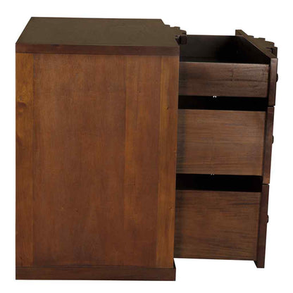 Kiss Three Drawers Wood Dresser