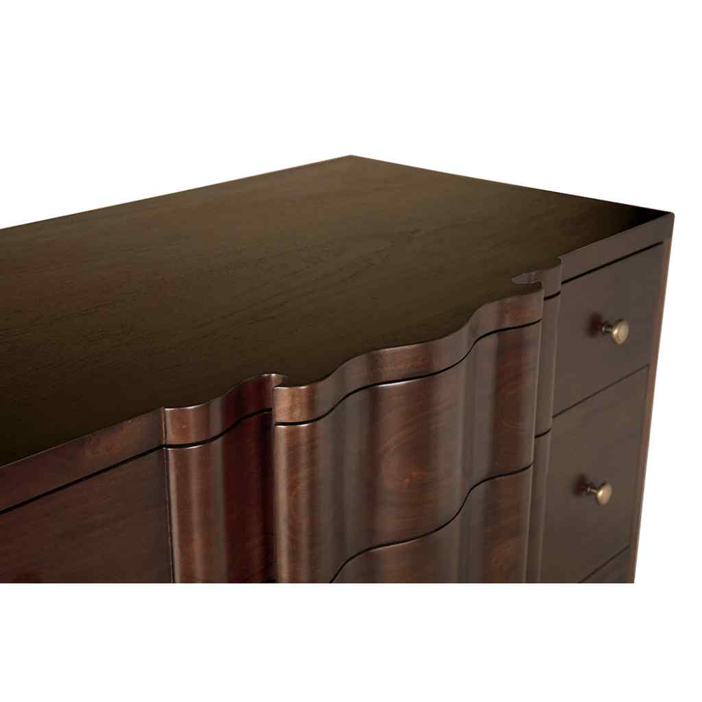 Kiss Three Drawers Wood Dresser