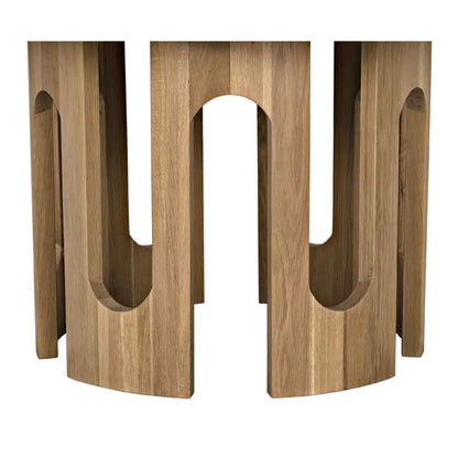 Kirill Natural Wooden Round Dining Table