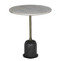 Shantu White Marble Top Side Table
