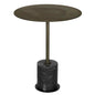 Santosh Aged Brass Top Side Table