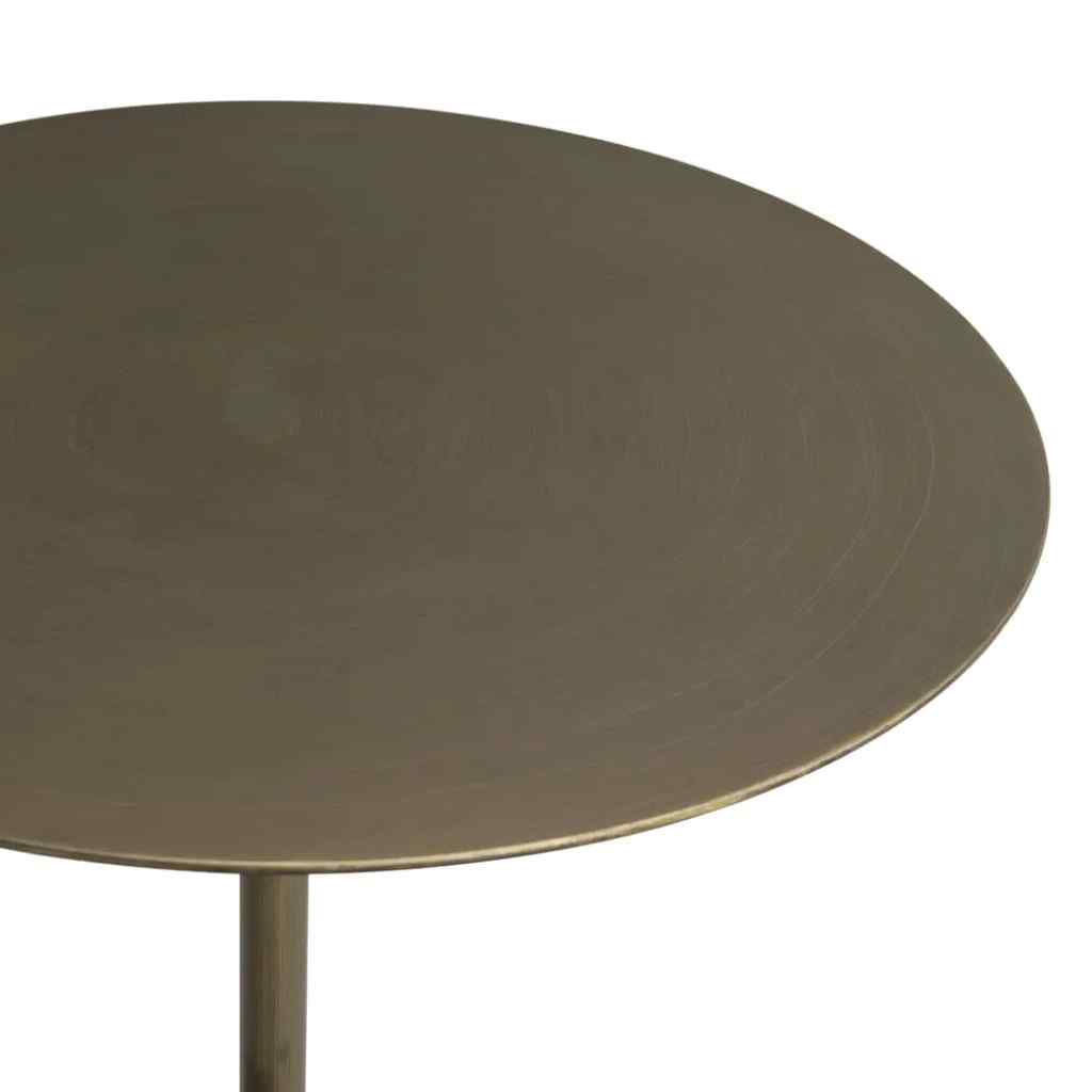 Santosh Aged Brass Top Side Table