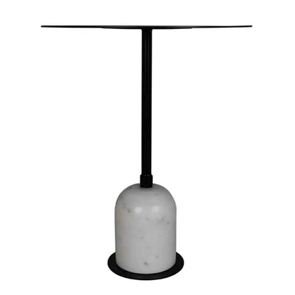 Letitia Black Marble Top Side Table
