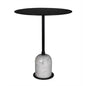 Letitia Black Marble Top Side Table