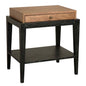 Memphis One Drawer Wood Side Table