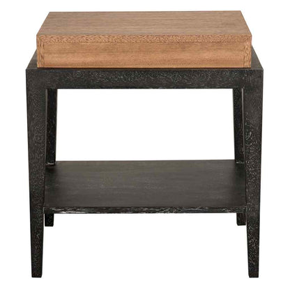 Memphis One Drawer Wood Side Table