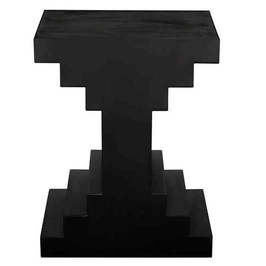 Melbourne Wooden Black Side Table