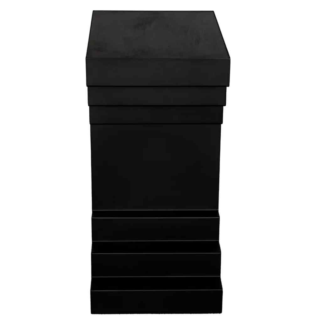 Melbourne Wooden Black Side Table
