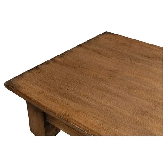 Gabby Dining Table Brown Seats 6-Dining Tables-Sarreid-LOOMLAN