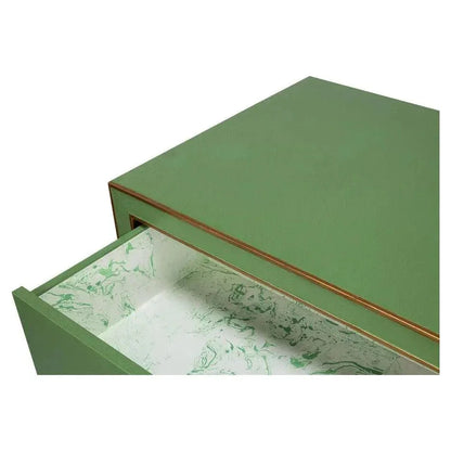 Gabriella Embossed Shagreen Blue Green Chest Of Drawers - LOOMLAN - Sarreid - Chests