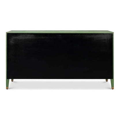 Gabriella Embossed Shagreen Blue Green Chest Of Drawers - LOOMLAN - Sarreid - Chests