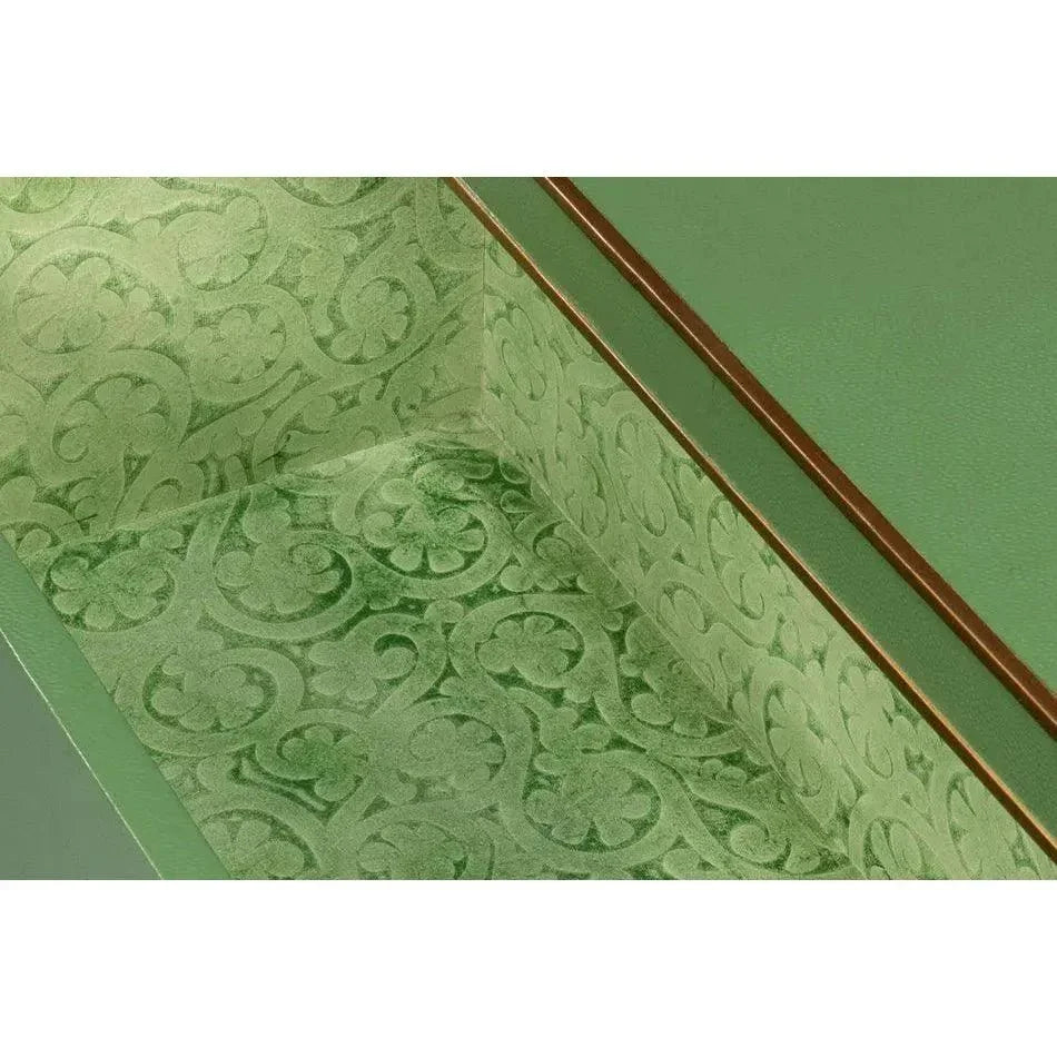 Gabriella Embossed Shagreen Green Night Stand - LOOMLAN - Sarreid - Nightstands